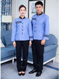 保潔服三杠 藍(lán)色